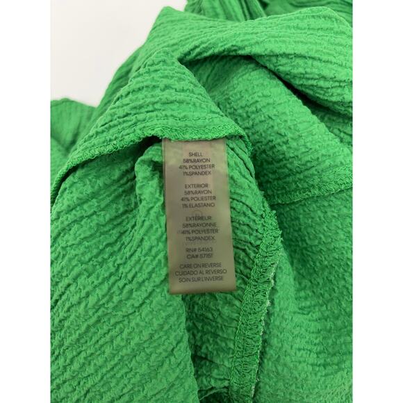 B2 Calvin Klein Kelly Green Sleeveless Midi Dress Womens 12 Tiered Flowy Summer - Picture 5 of 5